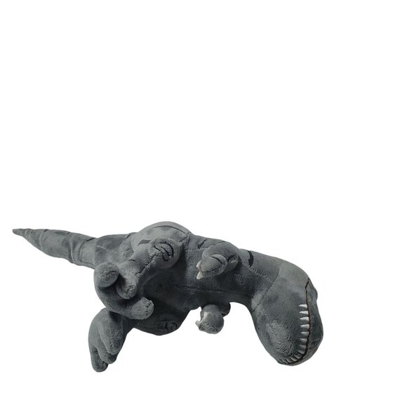 Tyrannosaurus Rex Dinosaur 16 inch Plush T-Rex Gray Soft Stuffed Animal Toy - Picture 4 of 6